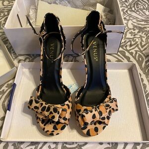 Venus Women's Leopard Print Heels